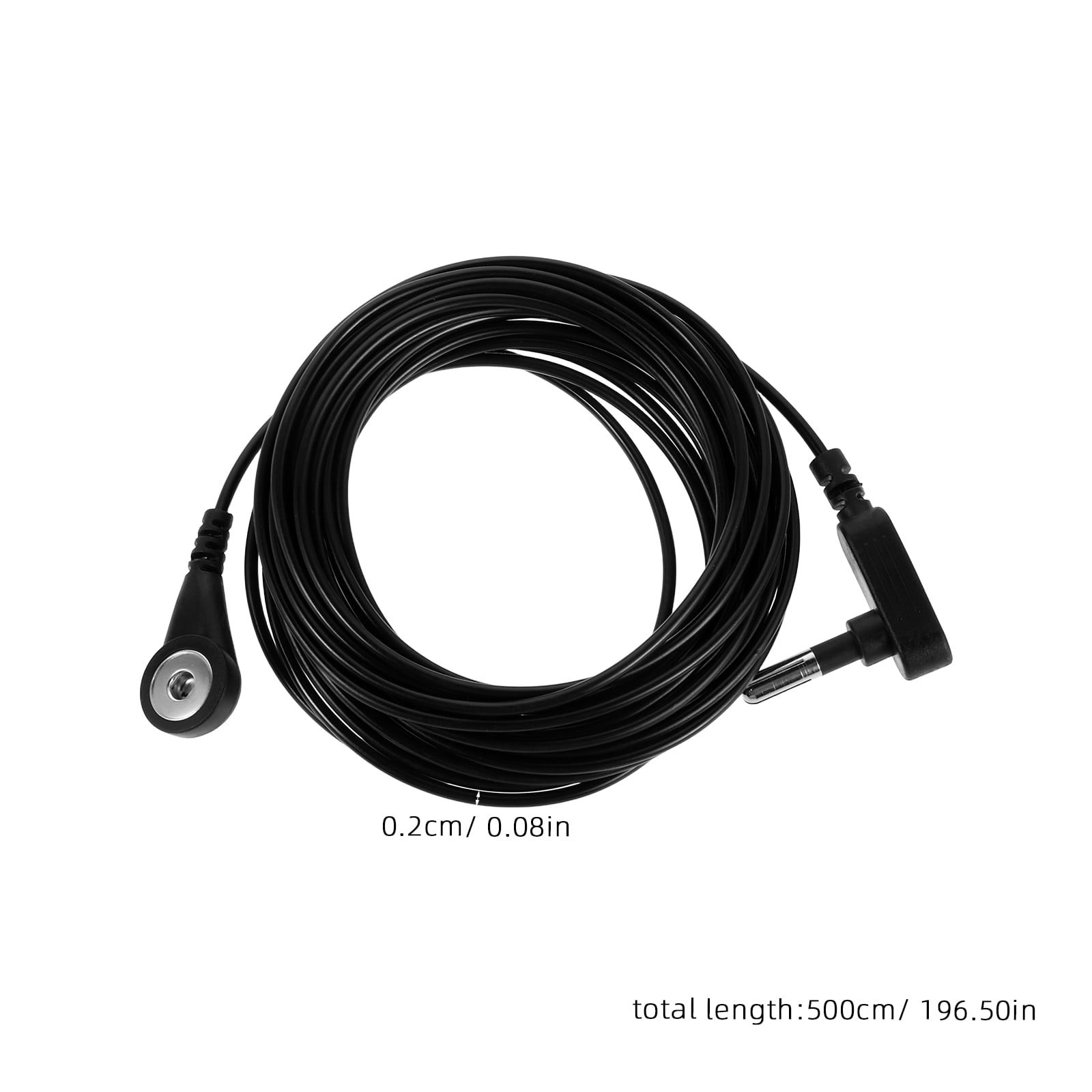 OUNONA 2Pcs Black Esd Ground Cable Replacement Cord for Sheets Mats and Electric Blankets Home Use
