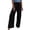 Black, variant on Pants For Women Dressy Casual High Waist Wide Leg Palazzo Smocked Elastic Waist Loose Comfy Pajama Pockets Track Plus Size Work High Waist Women's Pants
