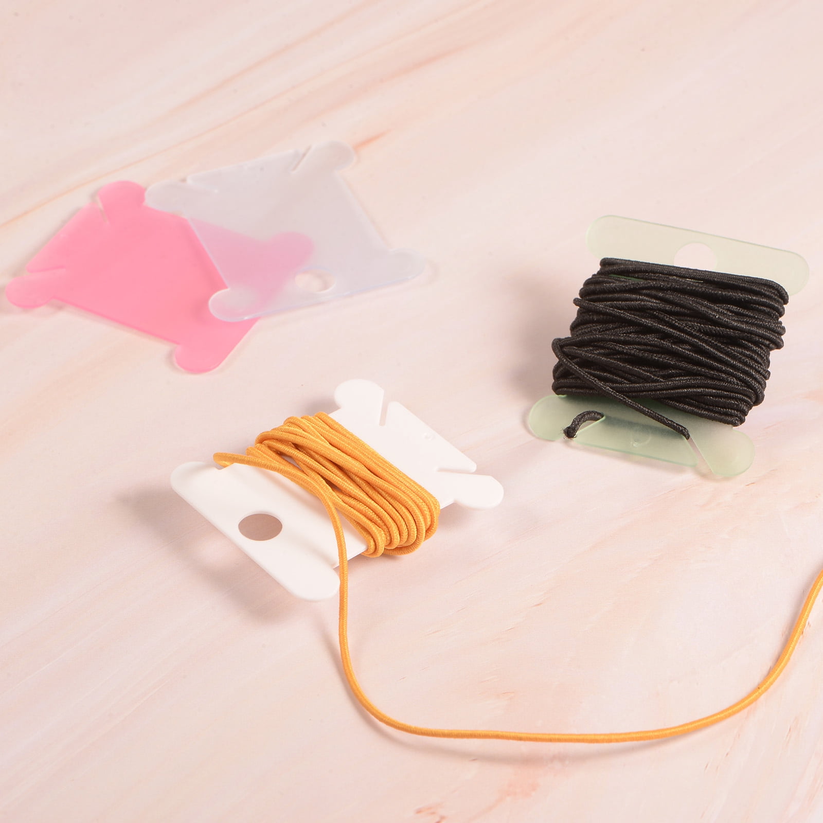 200 Plastic Thread Bobbins For Cross Stitch & Embroidery Floss - Pink, 3.5x3.6cm, Craft Storage Organizer 4 thumbnail image