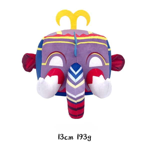 Blox Fruits Mammoth Fruit Plush Toy, 5.12 Inches Tall, Devil Fruit Stuffed Doll, Soft Collectible Plushie for Fans and Kids