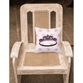 thumbnail image 2 of Carolines Treasures BB5159PW1818 Ballerina Tiara Sparkles Fabric Decorative Pillow  18H x18W multicolor, 2 of 2