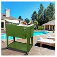 80 Quart Outdoor Patio Cooler on Wheels,Portable Beverage Rolling