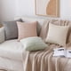 thumbnail image 5 of Pack Of 2 Corduroy Decorative Throw Pillow Covers 20x20 Inch Soft Boho Striped Pillow Covers Modern Farmhouse Home Decor For Spring Sofa Living Room C, 5 of 5