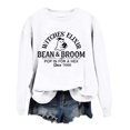 thumbnail image 4 of Venzia Women Halloween Crewneck Sweatshirt, Black Long Sleeve Pullover Top, Casual Fall Graphic Sweatshirt, 4 of 4