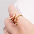 thumbnail image 1 of 5 anillos para mujer, anillo de dragón con topacio, anillos abiertos, anillos de dragón góticos ajustables para mujeres y hombres, 1 of 9