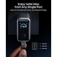 thumbnail image 4 of Anker Prime USB C Charger Block, 160W 3-Port GaN Phone Charger, Smart Display&Touch Control Phantom Gray (Cable Not Included,Non-Battery), 4 of 6