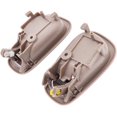 thumbnail image 5 of Manija de puerta interior de serie de 4 piezas para cerradura manual trasera del lado del conductor y del pasajero 1998-2002, beige/marrón, 5 of 5