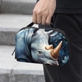 thumbnail image 2 of Rhinoceros Oxford Fabric Waterproof Portable Hard Drive Bag and Case with Cord Storage and Travel Charger Organizer for Electronic Devices - 5.9x9.44x3.14 in, 2 of 6
