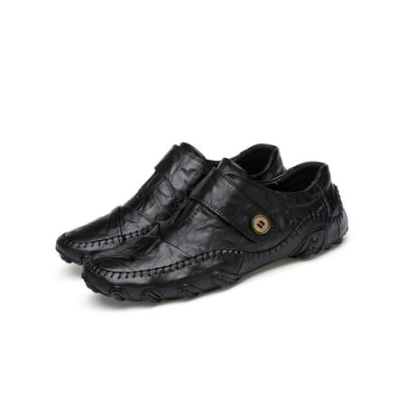 - Men's Leather Shoes Classic Fashion Casual Loafers Driving Moccasins Flats