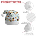 thumbnail image 4 of Fuzoiu Submarine With Fishes Undersea Print Santa Hat Christmas Hat for Adults,Santa Hats with Pompom, Unisex Xmas Holiday Hat for Christmas New Year Festive Party Supplies, 4 of 6
