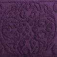 thumbnail image 4 of Beatrice Home Fashions Medallion Chenille Standard Sham Eggplant, 4 of 5