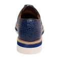 thumbnail image 7 of 25725-400 Navy Stacy Adams Alario Wingtip Croco Embossed Leather Shoes, 7 of 7