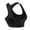 Black, variant on Womens Bras Wide Strap Padded Full Coverage High Support Racerback Gym Yoga Bra Womens Seamless Jelly Bras 1 PC