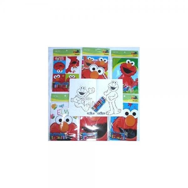 Download 12 Sets Of Sesame St Elmo Coloring Books And Crayon Set Children Party Favors Bag Filler Walmart Com Walmart Com