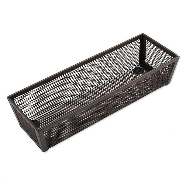 ORG Mesh 3Inch x 9Inch Rectangular Kitchen Drawer Organizer in Bronze
