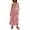 Pink, variant on Elippeo Women Slip Dress Spaghetti Straps Backless Floral Swing Dress Summer Long Dress for Cocktail Party