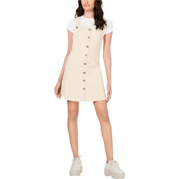 Vestido general de mujer Socialite Pinafore, beige, X-Small