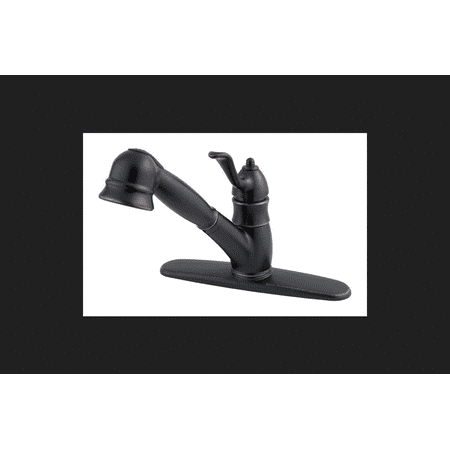 Tuscan Bronze Reflector - Keeney Manufacturing LFWKP600Y Wilmington One Handle Pull Out Kitchen Faucet Tuscan Bronze 1.8 Gpm