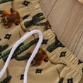 thumbnail image 6 of HCNTES Toddler Baby Boy Outdoor Set Deer Antler Patch Tee and Camouflage Shorts for Camping Summer Boy Clothes, 6 of 7