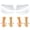 Clear, variant on Skyfoot 3 Layers Adjustable Heel Wedge Inserts for Supination Pronation Correction, Adhesive Medial Lateral Heel Insoles for Bow Legs, Knee Pain