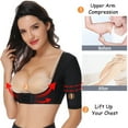 thumbnail image 4 of FITVALEN Women's Arm Compression Sleeves Upper Shapers Slimmer Post Surgery Liposuction Posture Corrector Shapewear Tops 2 Pack, 4 of 10