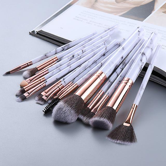 Juego de brochas de maquillaje de mármol blanco, 15 Uds., 5/10/15 Uds., herramienta cosmética en polvo, sombra de ojos, base, rubor, mezcla de belleza, pinceaux de maquillage esquí esquí Gafas de esquí