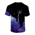 thumbnail image 2 of Men's T-Shirt with 3D Printed Colorful Star Pattern - Casual Fashion Tee for Casual Attire, 2 of 3