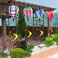 thumbnail image 5 of 4 PCS Hot Air Balloon Wind Spinners Colorful Wind Spinner Fish Bubble Wind Sculptures Peacock Garden Spinner Wind Socks Rotating Wind Twister Spiral Spinner Hanging for Yard Garden Outdoor, 5 of 7