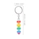 thumbnail image 3 of 2 llaveros LGBTQ Pride con forma de corazón y elementos arcoíris., 3 of 5