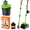 Green, variant on Pupzle Dog Pooper Scooper with Bag Attachment, Heavy Duty for Large Dogs