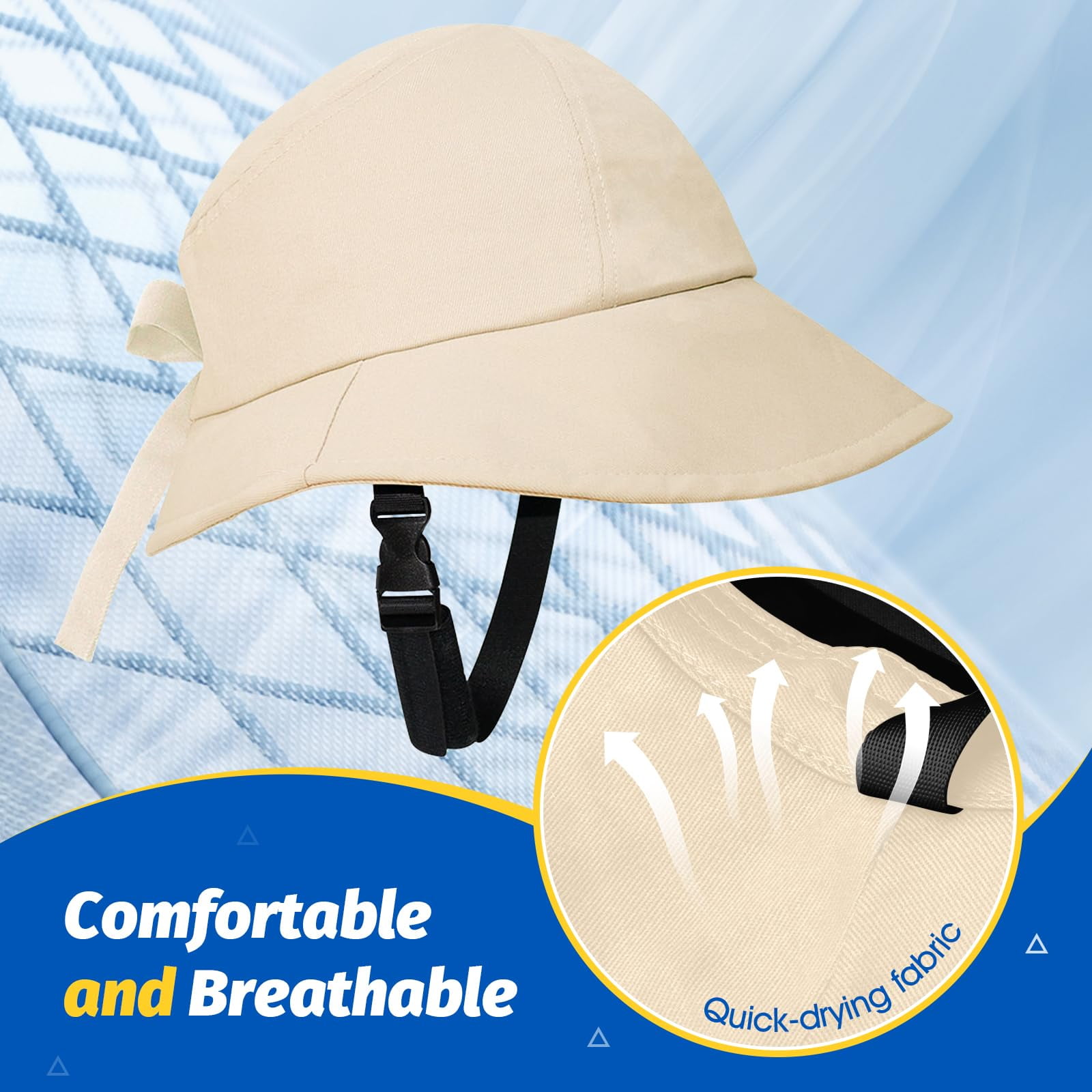 Hfnggwee Hat-Shaped Bicycle Helmet - Safety Certified Sun Hat Bike Helmet 58-60cm for Women & Men - Unisex Stylish Cycling Helmet for School & Commuting CJA513-192