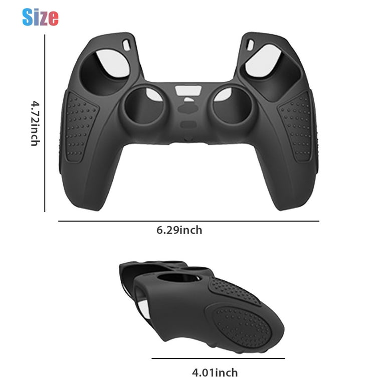 Silicone Skins for PS5 Controller - DualShock 5 Cover Water Printed  Protector Case Set for Sony PS5, PS5 Slim, PS5 Pro - 2 Pack Leaf PS5  Accessories - 4 Pairs PS5 Thumb Grips - WITCH + Franklin 