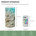 thumbnail image 5 of COEQINE Beach Starfish Seashell Flameless Candle Battery Powered with Remote Control 12 Colors 4/8 Hours Timer LED Night Lights Pillar Candle Tealights Beach Themed Home Decor, 5 of 7