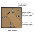 thumbnail image 4 of Americanflat 6x6 Picture Frame with Shatter-Resistant Glass with 4x4 Mat 2 Pack Display Photo Square - Black, 4 of 8