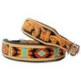 thumbnail image 2 of Small 13''- 17'' Dog Puppy Collar Genuine Cow Leather Padded Canine  6094, 2 of 2