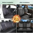 thumbnail image 4 of AOMSAZTO Car Seat Covers Full Set Fit for Honda CR-V 2007-2024 2025: Waterproof Leather Automotive Seat Cushion Protector（Black&Grey 5 Seat), 4 of 8