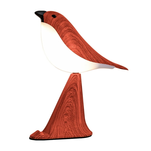 Wdhugt Red Magpie Aromatherapy Led Night Light With Remote Control Usb Charging Bird Shape Lamp For Bedroom Red