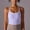 Purple, variant on Aloohaidyvio Womens Scoop Neck Longline Sports Bra - U Back Adjustable Straps Workout Crop Tank Top