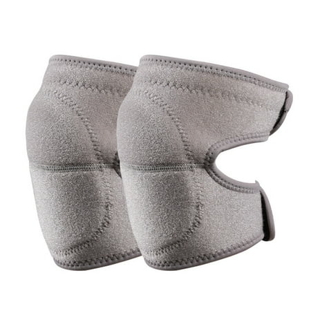 

HES 1 Pair Knee Guard Wear-resistant Breathable Soft Fabric Tear Resistant Anti-skid Anti-collision Skin-touch Adjustable Gardening Kneeling Cushions for Household