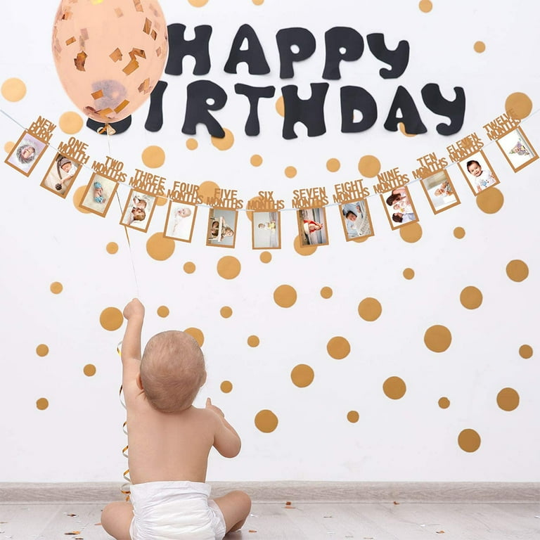vonter-1st-birthday-baby-photo-banner-for-newborn-12-month-photo-prop-monthly-milestone-bunting-garland-first-birthday-party-decoration-kraft-walmart-com