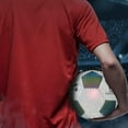 thumbnail image 2 of hejhncii Luminously Colorful Soccer Balls Reflective Football Glowing Standard Size Soccer, 2 of 11