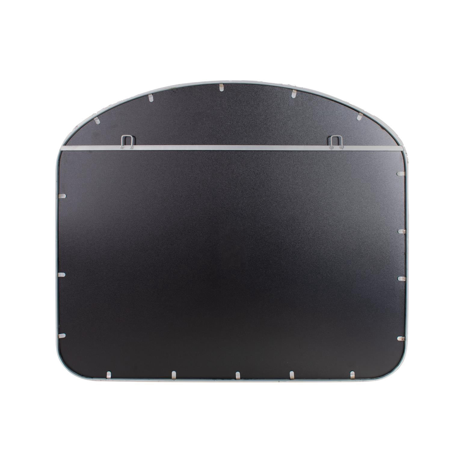 Tyler Dillon Arched Wall Mirror with Industrial Metal Frame 42"W x 36"H