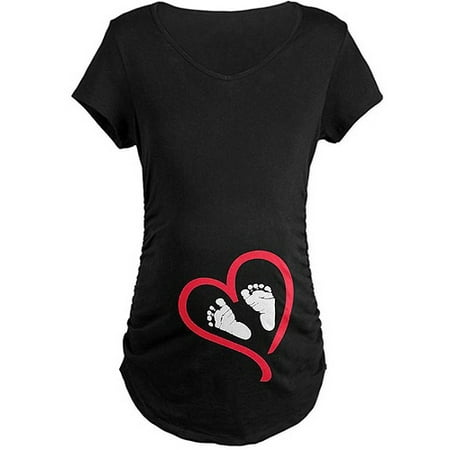maternity baby feet heart