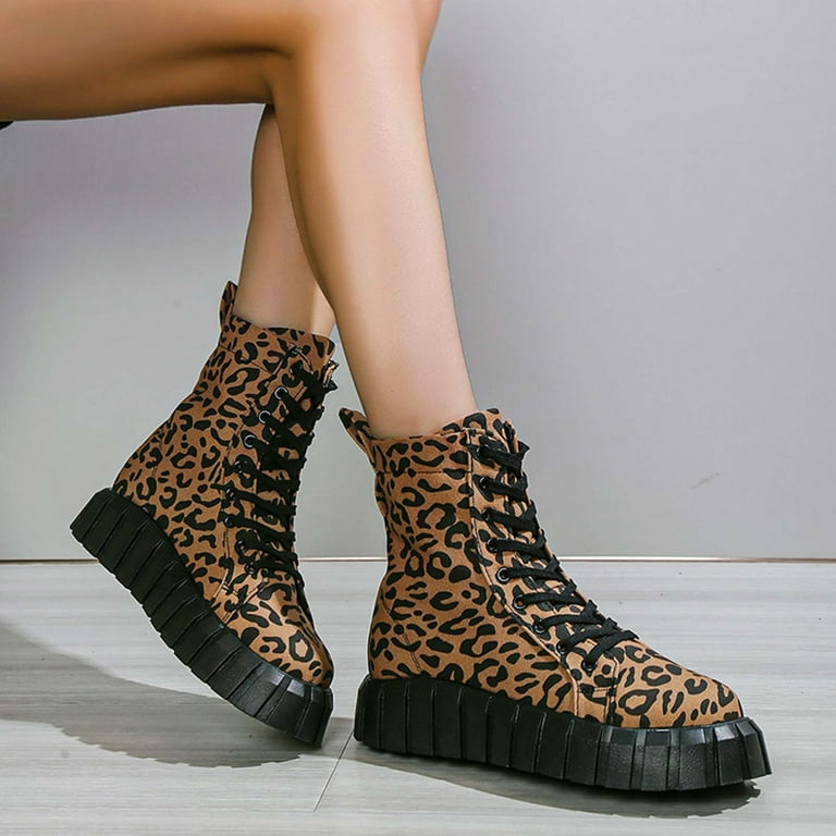 Leopard chukka shop boots