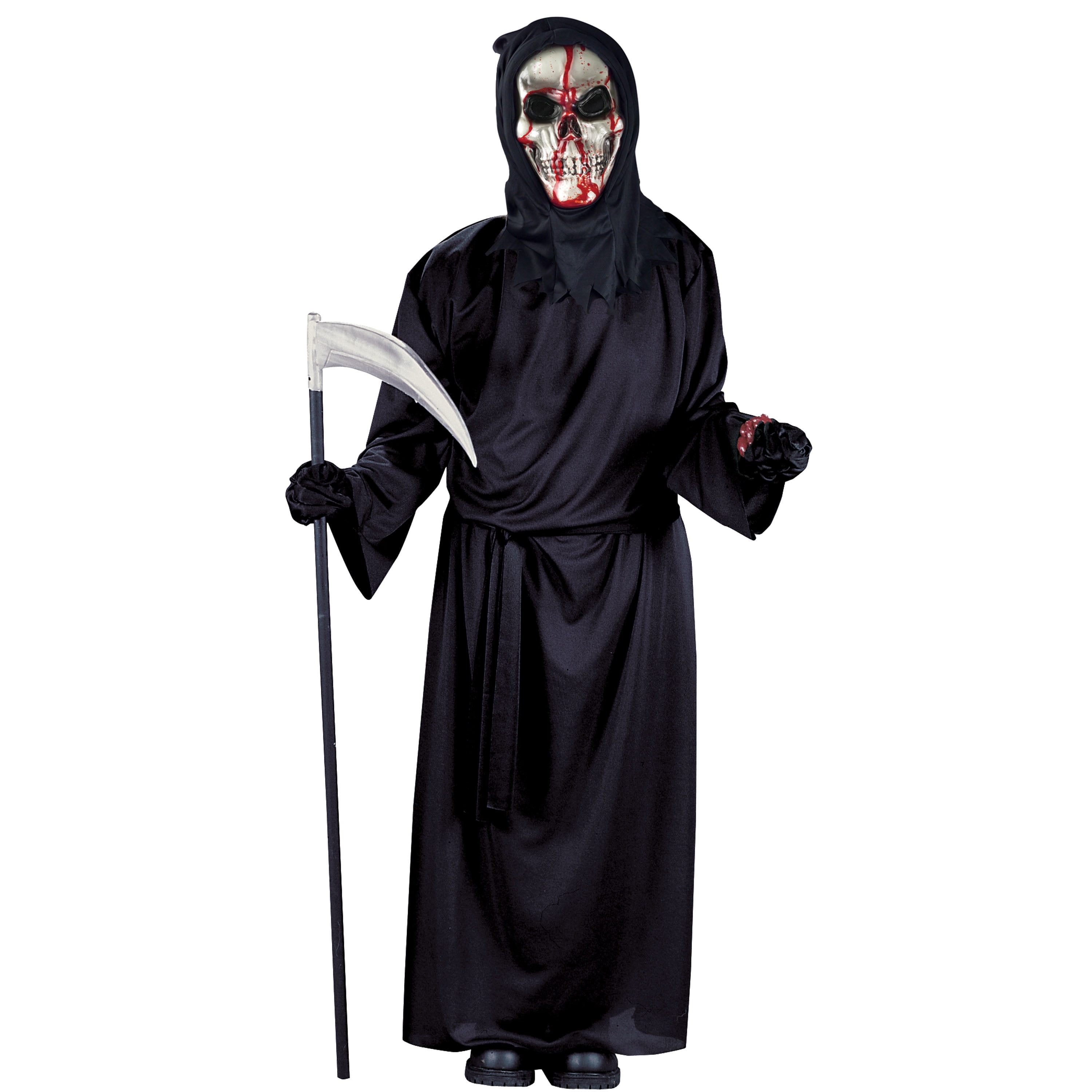 Fun World Inc. Bleeding Grim Reaper Halloween Scary Costume Male, Child ...