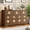 Brown, variant on Dresser for Bedroom with 6 Drawers, 47.2'' Wide Chest of Large Decorative Drawer Front with Large Clothes Storage Cabinet, Wood Bedroom Dresser, TV Stand for Nursery, Living Room, White