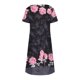 thumbnail image 4 of ICHUANYI Clearance Women's Stylish Casual A Line Short Sleeve Floral Printed Summer V-Neck Dresses(Black, S) ICHUANYI WER2023081110034, 4 of 4