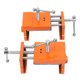 thumbnail image 5 of Abrazaderas de garra para gabinete, 2 piezas Garra de gabinete Garras de gabinete naranja de aluminio Abrazaderas de garra de gabinete Durabilidad probada en el tiempo, 5 of 8