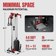 thumbnail image 3 of Mikolo Cable Crossover Machine, Lat Pull Down Machine, Wall Mounted Pulley Tower functional trainer with Adjustable Positions Dual Pulley System, Lat Pulldown Cable Training with 118lb Weight Stacks, 3 of 12