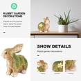 thumbnail image 4 of HEMOTON  Garden Ornaments Decor Rabbit Animal Decoration Nature, 4 of 8